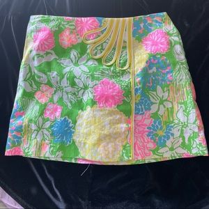 Lilly Pulitzer Colorful Zip Skort Size 0